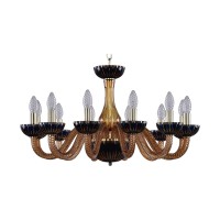 Подвесная люстра Bohemia Ivele 1308/12/240 G Am/Amber-Blue/H-1K
