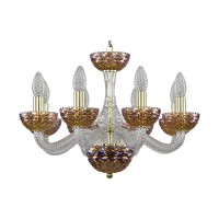 Подвесная люстра Bohemia Ivele 1311/8/165 G Cl/777/M-1F Подвесная люстра Bohemia Ivele 1311/8/165 G Cl/777/M-1F