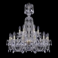 Подвесная люстра Bohemia Ivele 1402/12+6/240/XL-77 G Подвесная люстра Bohemia Ivele 1402/12+6/240/XL-77 G