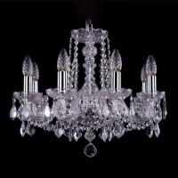 Подвесная люстра Bohemia Ivele 1402/8/160 Ni Leafs Подвесная люстра Bohemia Ivele 1402/8/160 Ni Leafs