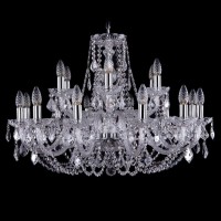 Подвесная люстра Bohemia Ivele 1406/12+6/300 Ni Leafs Подвесная люстра Bohemia Ivele 1406/12+6/300 Ni Leafs