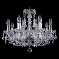 Подвесная люстра Bohemia Ivele 1406/8/160 Ni Leafs Подвесная люстра Bohemia Ivele 1406/8/160 Ni Leafs