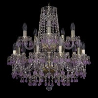 Подвесная люстра Bohemia Ivele 1410/10+5/195/2d G V7010 Подвесная люстра Bohemia Ivele 1410/10+5/195/2d G V7010