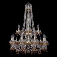 Подвесная люстра Bohemia Ivele 1410/10+5/240/h-91/2d G V1003 Подвесная люстра Bohemia Ivele 1410/10+5/240/h-91/2d G V1003