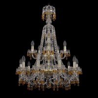 Подвесная люстра Bohemia Ivele 1410/10+5/240/XL-91/2d G V1003