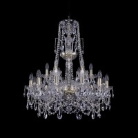 Подвесная люстра Bohemia Ivele 1411/12+6/240/XL-83 G Подвесная люстра Bohemia Ivele 1411/12+6/240/XL-83 G