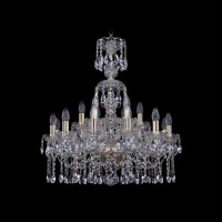 Подвесная люстра Bohemia Ivele 1413/12+6/220/XL-74 G Подвесная люстра Bohemia Ivele 1413/12+6/220/XL-74 G