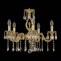 Подвесная люстра Bohemia Ivele 71401/5/175 A G FA10S Подвесная люстра Bohemia Ivele 71401/5/175 A G FA10S