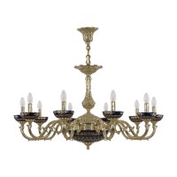 Подвесная люстра Bohemia Ivele 72101P/10/300 G P Amber-Blue/H-1J Подвесная люстра Bohemia Ivele 72101P/10/300 G P Amber-Blue/H-1J