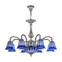 Подвесная люстра Bohemia Ivele 72109P/8/210 Ni P2 D Clear-Blue/H-1H Подвесная люстра Bohemia Ivele 72109P/8/210 Ni P2 D Clear-Blue/H-1H