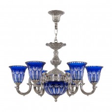 Подвесная люстра Bohemia Ivele 72203P/6/175 Ni P2 U Clear-Blue/H-1I