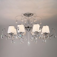 Подвесная люстра Eurosvet 10021/8 хром/прозрачный хрусталь Strotskis Подвесная люстра Eurosvet 10021/8 хром/прозрачный хрусталь Strotskis