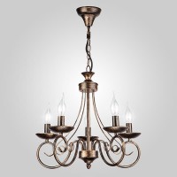 Подвесная люстра Eurosvet 22404/5 черный с золотом Подвесная люстра Eurosvet 22404/5 черный с золотом