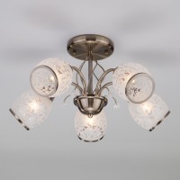 Подвесная люстра Eurosvet 30026/5 античная бронза Подвесная люстра Eurosvet 30026/5 античная бронза