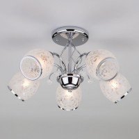 Подвесная люстра Eurosvet 30026/5 хром Подвесная люстра Eurosvet 30026/5 хром