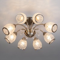 Подвесная люстра Eurosvet 30026/8 античная бронза Подвесная люстра Eurosvet 30026/8 античная бронза