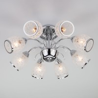 Подвесная люстра Eurosvet 30026/8 хром Подвесная люстра Eurosvet 30026/8 хром