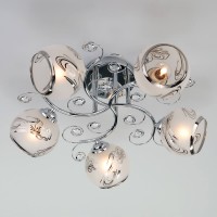 Подвесная люстра Eurosvet 30031/5 хром Подвесная люстра Eurosvet 30031/5 хром