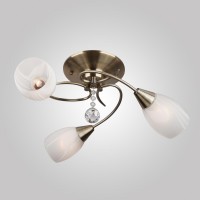 Подвесная люстра Eurosvet 30100/3 античная бронза Подвесная люстра Eurosvet 30100/3 античная бронза