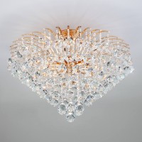 Подвесная люстра Eurosvet 3299/9 золото/прозрачный хрусталь Strotskis Подвесная люстра Eurosvet 3299/9 золото/прозрачный хрусталь Strotskis