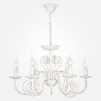 Подвесная люстра Eurosvet 60018/6 белый с золотом Подвесная люстра Eurosvet 60018/6 белый с золотом