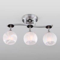 Подвесная люстра Eurosvet 9643/3 алюминий/белый Подвесная люстра Eurosvet 9643/3 алюминий/белый