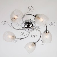 Подвесная люстра Eurosvet 9677/5 хром Подвесная люстра Eurosvet 9677/5 хром