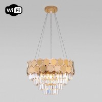 Подвесная люстра Eurosvet Ariana 10124/5 золото/прозрачный хрусталь Strotskis Smart Подвесная люстра Eurosvet Ariana 10124/5 золото/прозрачный хрусталь Strotskis Smart