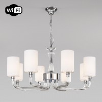 Подвесная люстра Eurosvet Catania 60120/8 хром Smart Подвесная люстра Eurosvet Catania 60120/8 хром Smart