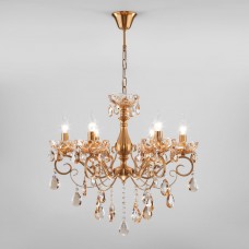 Подвесная люстра Eurosvet Escada 10109/6 бронза/тонированный хрусталь Strotskis