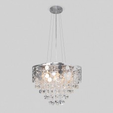 Подвесная люстра Eurosvet Lianna 10114/8 хром/прозрачный хрусталь Strotskis