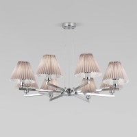 Подвесная люстра Eurosvet Peony 60136/8 хром/серый Подвесная люстра Eurosvet Peony 60136/8 хром/серый