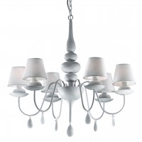Подвесная люстра Ideal Lux Blanche SP6 Bianco 035581 Подвесная люстра Ideal Lux Blanche SP6 Bianco 035581