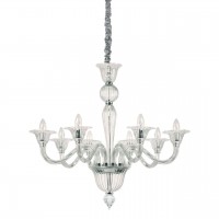 Подвесная люстра Ideal Lux Brigitta SP8 Trasparente 199382