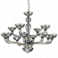 Подвесная люстра Ideal Lux Casanova SP12 Fume 095622 Подвесная люстра Ideal Lux Casanova SP12 Fume 095622