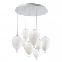 Подвесная люстра Ideal Lux Clown SP8 Bianco 100883