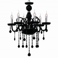 Подвесная люстра Ideal Lux Giudecca SP6 Nero 032504 Подвесная люстра Ideal Lux Giudecca SP6 Nero 032504