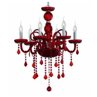 Подвесная люстра Ideal Lux Giudecca SP6 Rosso 027418 Подвесная люстра Ideal Lux Giudecca SP6 Rosso 027418