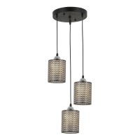 Подвесная люстра IMEX MD.6146-3-P BK+CH Подвесная люстра IMEX MD.6146-3-P BK+CH