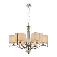 Подвесная люстра Lumien Hall Адельфия LH1047/6P-NK-WT Подвесная люстра Lumien Hall Адельфия LH1047/6P-NK-WT