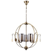 Подвесная люстра Lumien Hall Илис 3303/5H-AB-SNGD-CGC Подвесная люстра Lumien Hall Илис 3303/5H-AB-SNGD-CGC