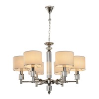 Подвесная люстра Lumien Hall Малье LH1053/6H-NK-WT Подвесная люстра Lumien Hall Малье LH1053/6H-NK-WT