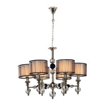 Подвесная люстра Lumien Hall Монелья LH1054/6H-NK-WT Подвесная люстра Lumien Hall Монелья LH1054/6H-NK-WT