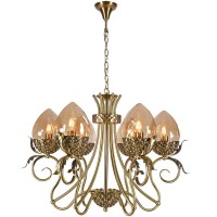 Подвесная люстра Lumien Hall Оливи 3304/6H-ABPAB-AM Подвесная люстра Lumien Hall Оливи 3304/6H-ABPAB-AM