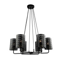 Подвесная люстра Lumien Hall Тейл 4002/6P-BK-GR Подвесная люстра Lumien Hall Тейл 4002/6P-BK-GR