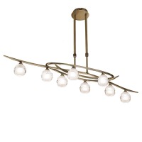 Подвесная люстра Mantra Loop Antique Brass 1820 Подвесная люстра Mantra Loop Antique Brass 1820