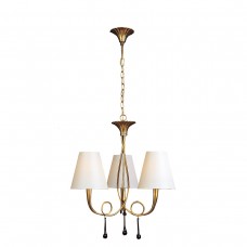 Подвесная люстра Mantra Paola Painted Gold 3542