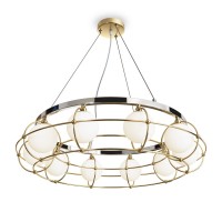 Подвесная люстра Maytoni Carcass MOD312PL-10GCH Подвесная люстра Maytoni Carcass MOD312PL-10GCH