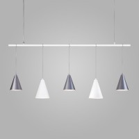 Подвесной светильник Eurosvet Castle 50088/5 белый/серебро Подвесной светильник Eurosvet Castle 50088/5 белый/серебро