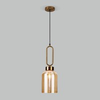 Подвесной светильник Eurosvet Flou 50229/1 янтарный Подвесной светильник Eurosvet Flou 50229/1 янтарный